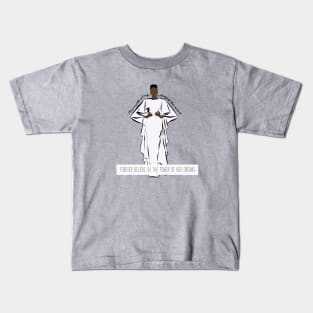 Forever believe in the power of her dreams, Black History Design Kids T-Shirt